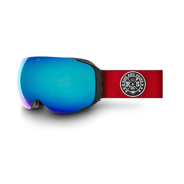 R&S Space V2 | Cherry Red Strap - Ice Blue Lens - Rise and Shine Gear