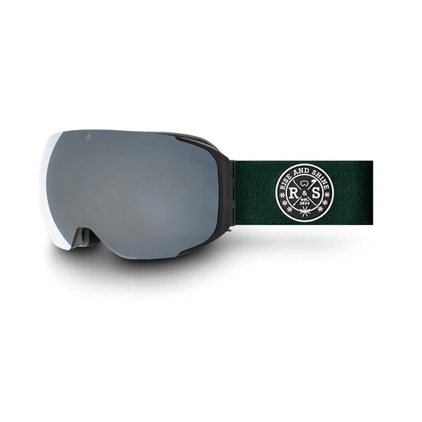 R&S Space V2 | Dark Green Strap - Black Mirror Lens - Rise and Shine Gear