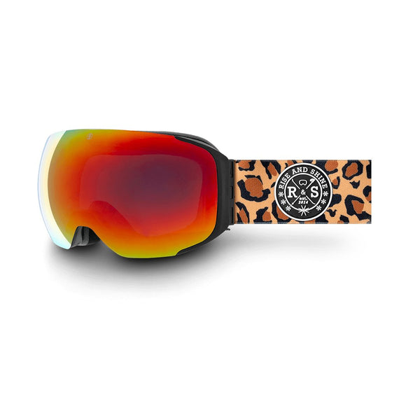 R&S Space V2 | Leopard Strap - Fire Red Lens - Rise and Shine Gear