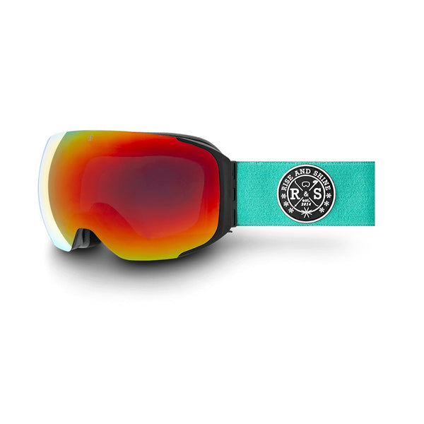 R&S Space V2 | Turqoise Strap - Fire Red Lens - Rise and Shine Gear