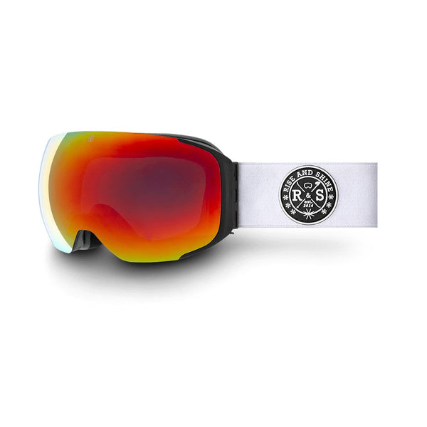 R&S Space V2 | White Strap - Fire Red Lens - Rise and Shine Gear