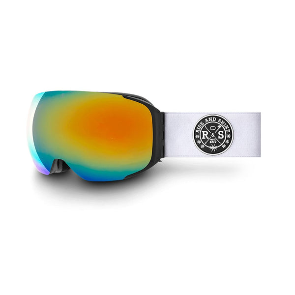 R&S Space V2 | White Strap - Rainbow Gold Lens - Rise and Shine Gear