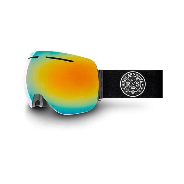 R&S Vortex 2.0 | Black Strap - Rainbow Gold Lens - Rise and Shine Gear