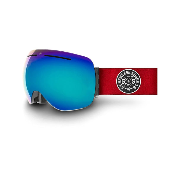 R&S Vortex 2.0 | Cherry Red Strap - Ice Blue Lens - Rise and Shine Gear