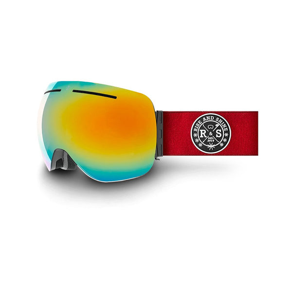 R&S Vortex 2.0 | Cherry Red Strap - Rainbow Gold Lens - Rise and Shine Gear