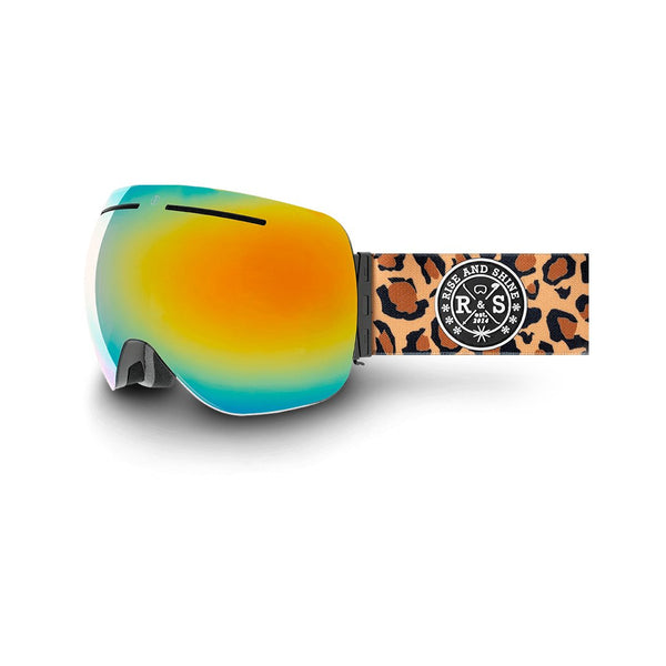 R&S Vortex 2.0 | Leopard Strap - Rainbow Gold Lens - Rise and Shine Gear