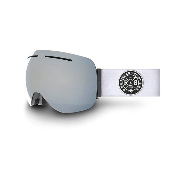 R&S Vortex 2.0 | White Strap - Black Mirror Lens - Rise and Shine Gear