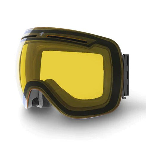 R&S Vortex 2.0 | White Strap - Black Mirror Lens + Yellow Lens - Rise and Shine Gear