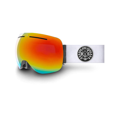 R&S Vortex 2.0 | White Strap - Fire Red Lens - Rise and Shine Gear