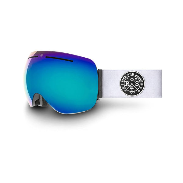 R&S Vortex 2.0 | White Strap - Ice Blue Lens - Rise and Shine Gear